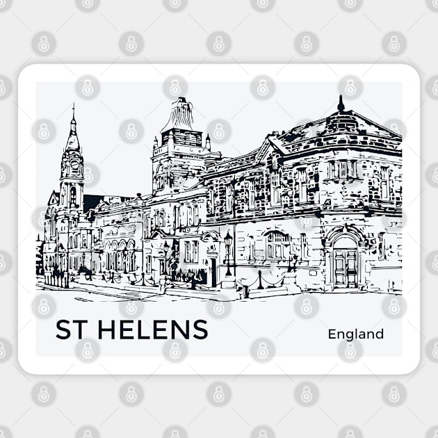 St Helens England Magnet by Lakeric